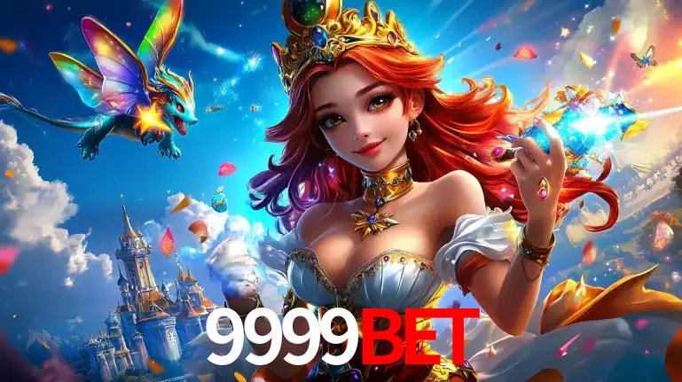 A princesa de um reino de fantasia mágico, com seu pequeno dragão, apresentando um mundo de prêmios encantados nos jogos de caça-níqueis do cassino 9999bet.
